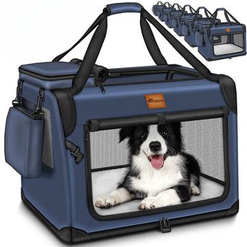 Faltbare Hunde-, Katzentasche 50x34x34cm "blau" von Rosis-Shop