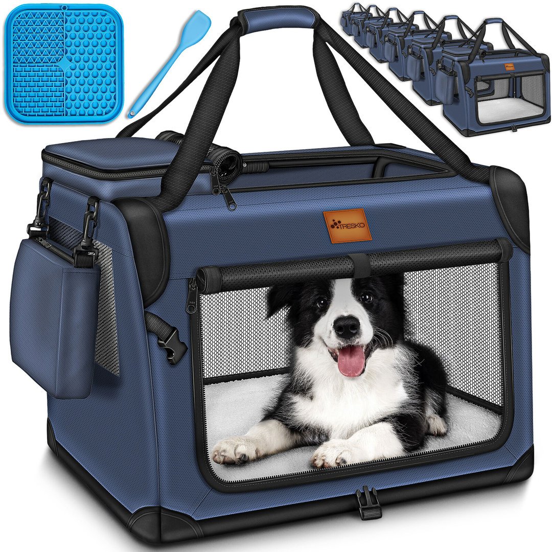 Faltbare Hundetasche 102x69x69cm "blau"