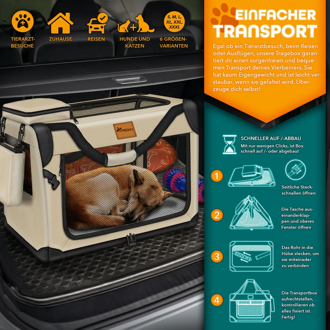 Faltbare Hundetasche 92x63x63cm - versch. Farben, Ansicht 7