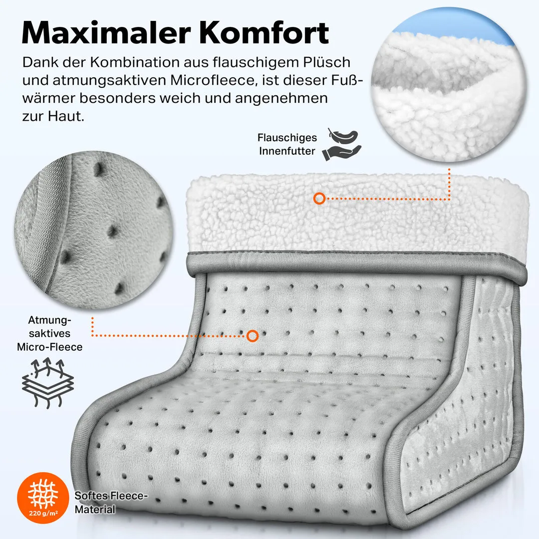Fußwärmer, elektrische Fußheizung, Wärmekissen, Ansicht 6