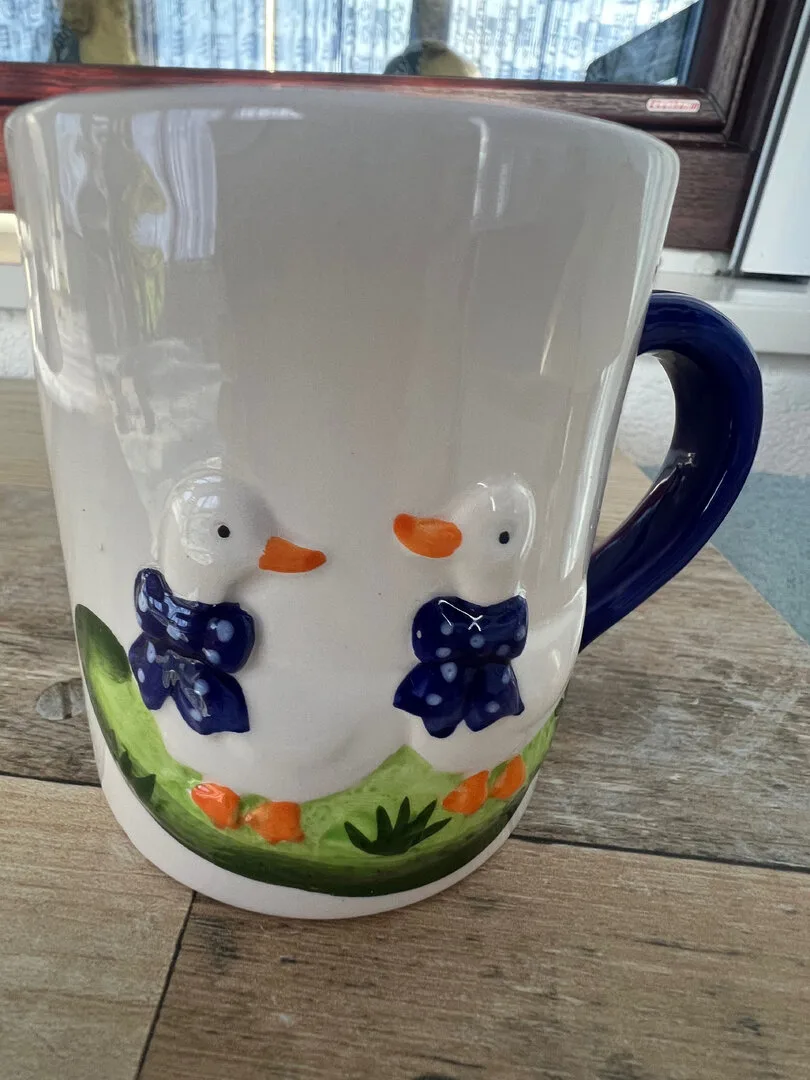 Hübsche Kaffeetassen 2-er Set "Gänse", Ansicht 2
