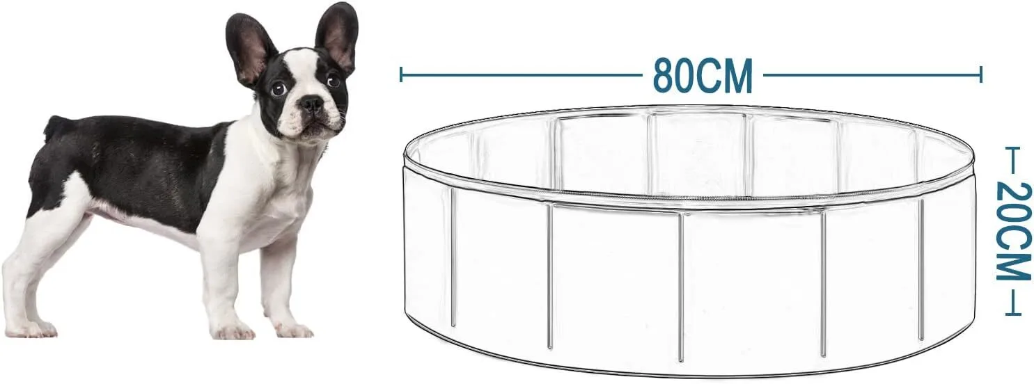 Hundepool für kleine Hunde + Katzen, 80x20cm, Ansicht 2