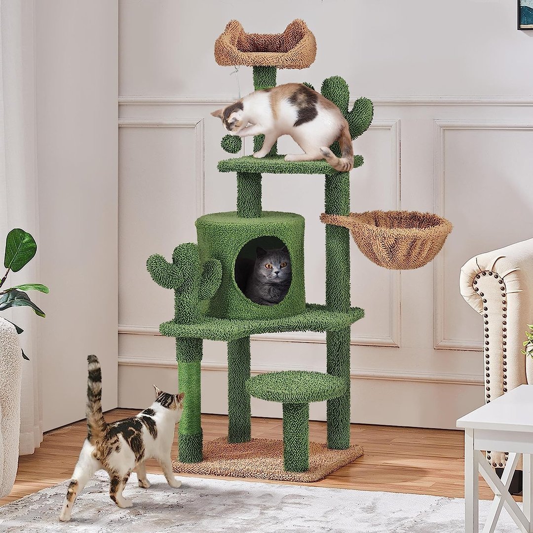 Kaktus Kratzbaum 135cm "grün/braun"