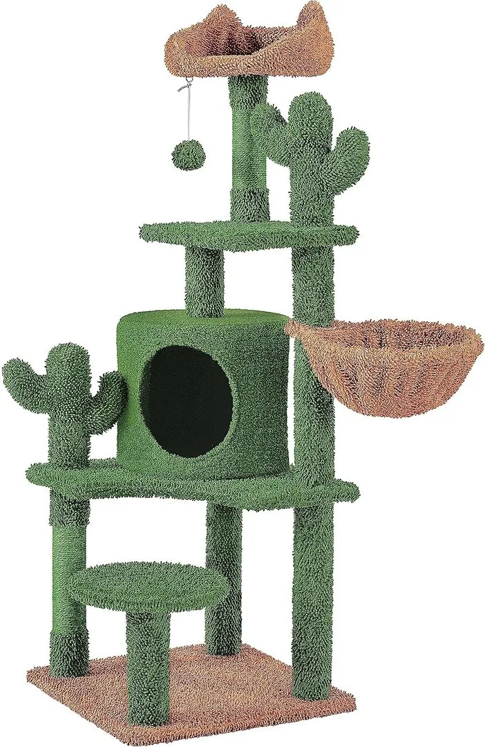 Kaktus Kratzbaum 135cm "grün/braun", Ansicht 2