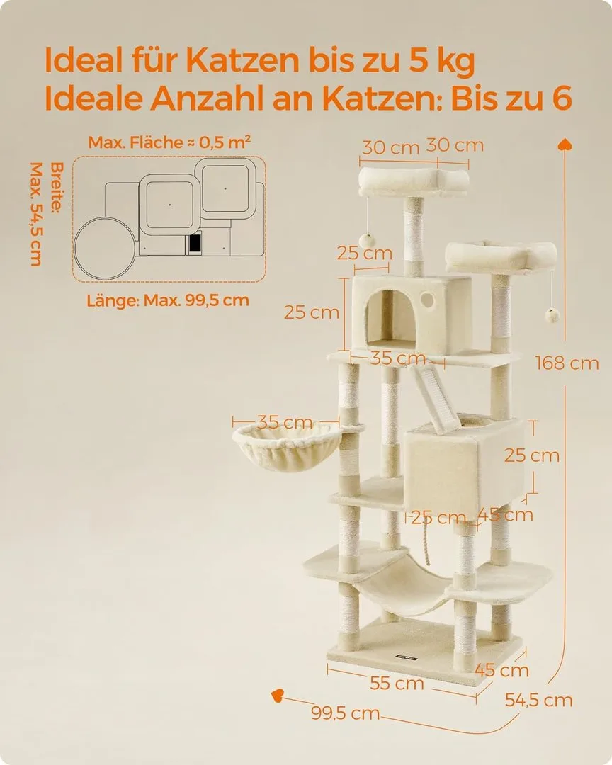 Kratzbaum 168cm, Ansicht 4