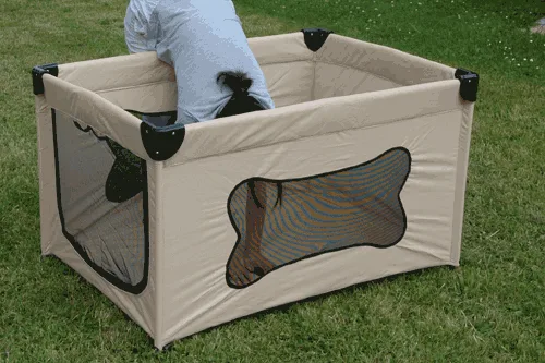Mobiler Laufstall für Hundewelpen 110x76x68cm, Ansicht 5