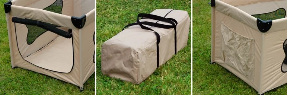 Mobiler Laufstall für Hundewelpen 110x76x68cm, Ansicht 8