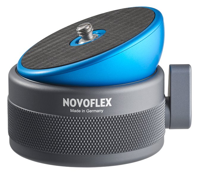 Novoflex MagicBalance - Schwarz - Blau - 10 kg - 1/4 - 3/8 Zoll - 40° - 70 mm - 60 mm