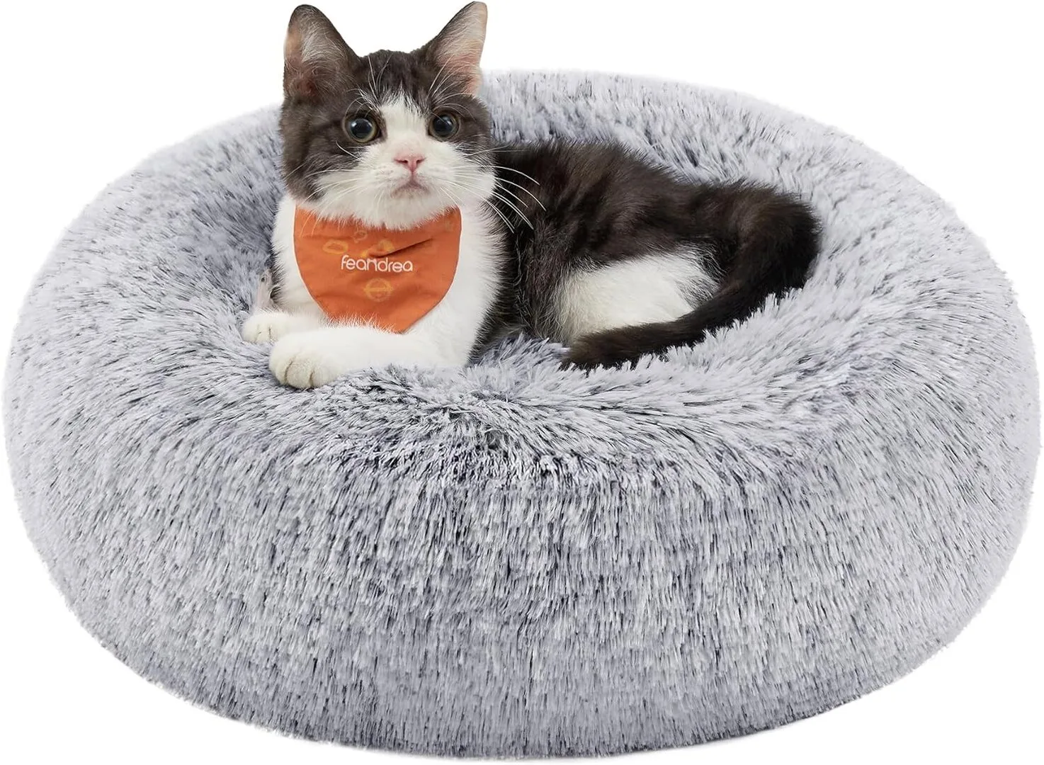 Tierbett, Hundebett, Katzenbett 70cm Dm. "hellgrau", Ansicht 2