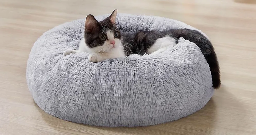 Tierbett, Hundebett, Katzenbett 70cm Dm. "hellgrau", Ansicht 4
