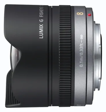 Panasonic Lumix H-F008E - Fischaugenobjektiv, Ansicht 3