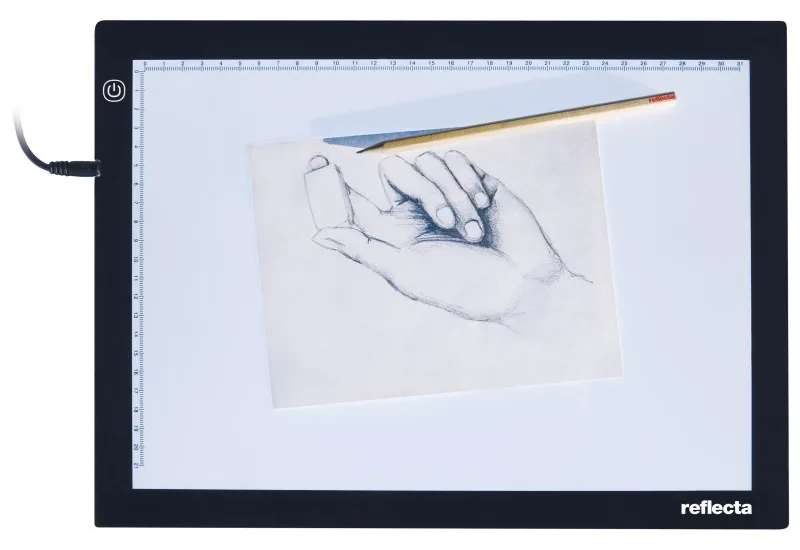 Reflecta LED Light Pad A4 Super Slim - Schwarz - Einzelbilderrahmen - 31 x 21 cm - Rechteckig - LED - Gleichstrom, Ansicht 2