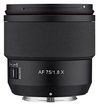 Samyang AF 1,8/75 FE Fuji X, Ansicht 2