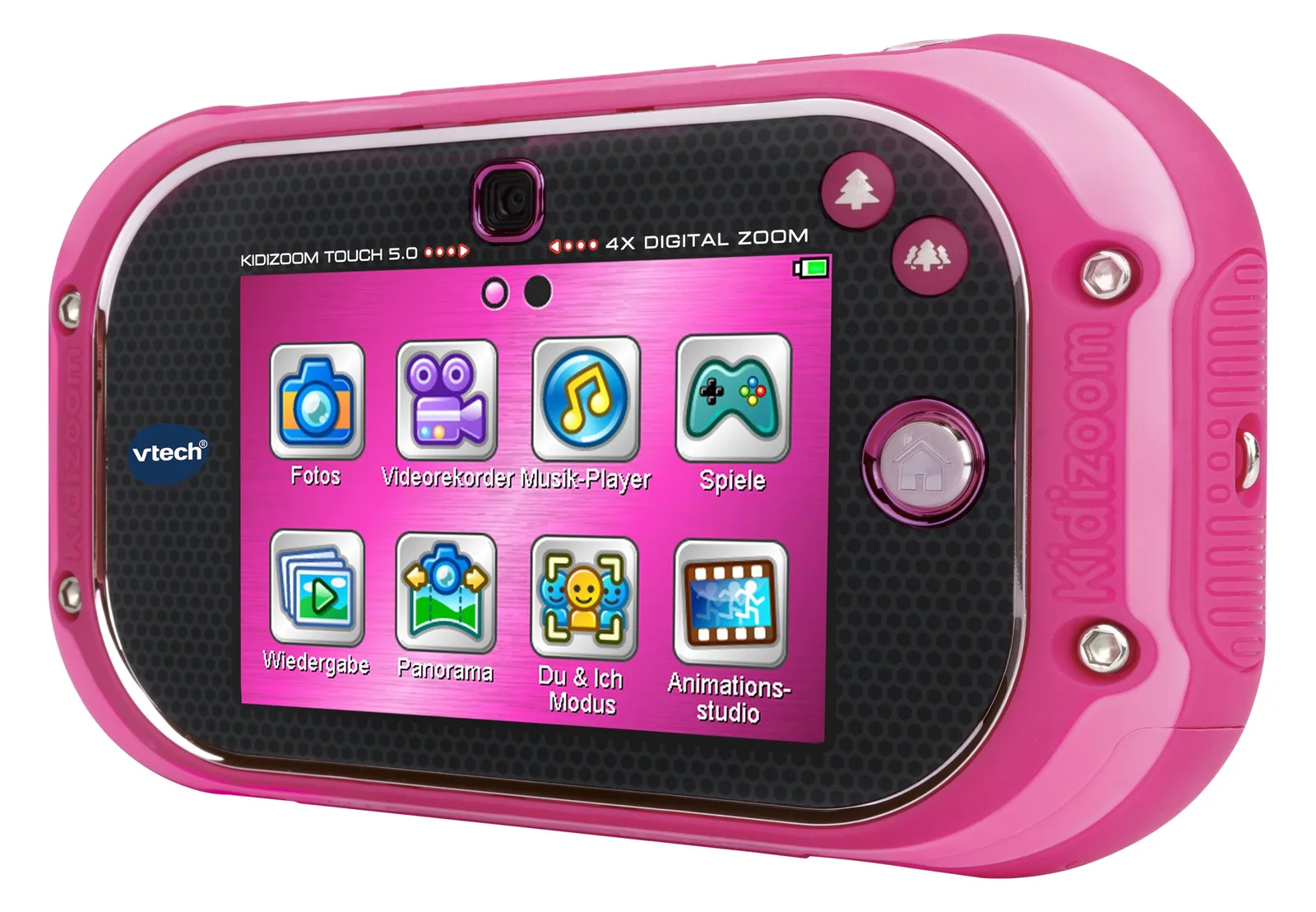 VTech Kidizoom Touch 5.0 - Digitalkamera - Kompaktkamera mit digitale Wiedergabe / Sprachaufnahme - pink, Ansicht 3