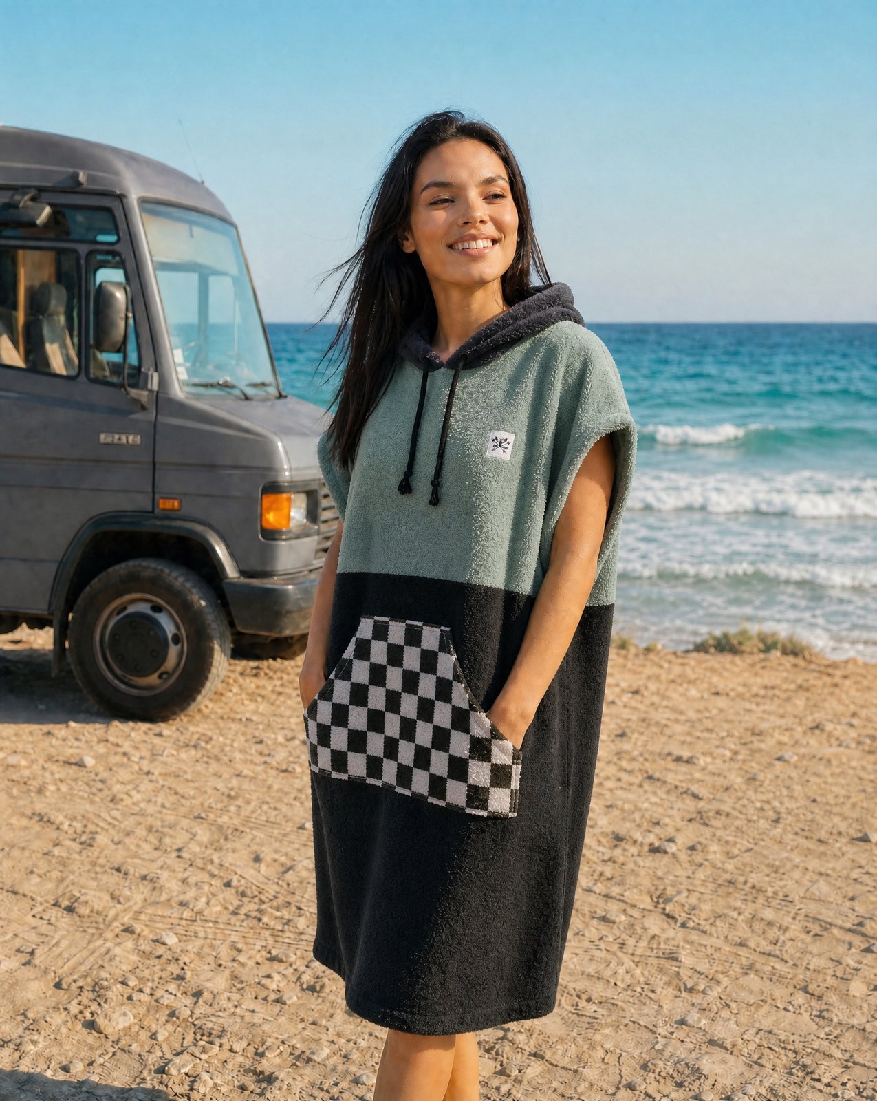 Surfponcho Coastal Nomad Unisex aus Bio-Frotte - Limited Edition