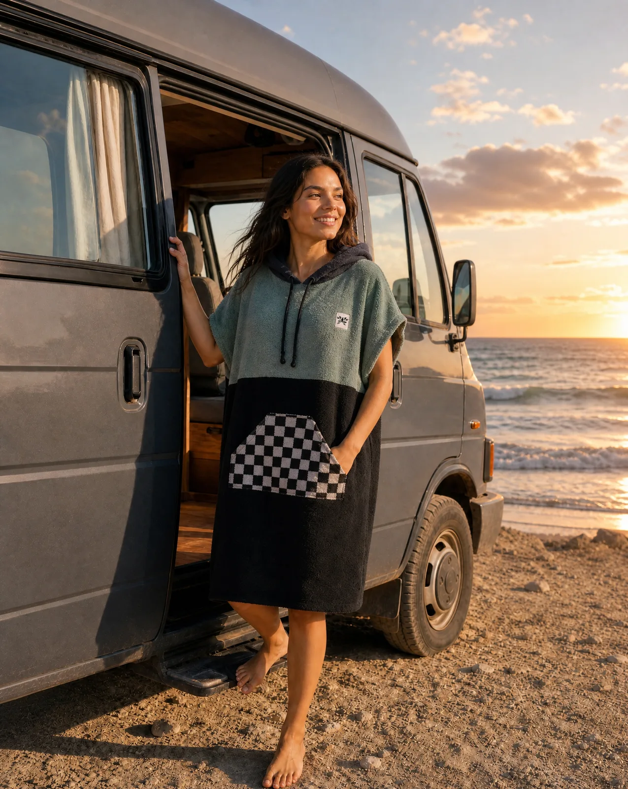 Surfponcho Coastal Nomad Unisex aus Bio-Frotte - Limited Edition — Bild 3