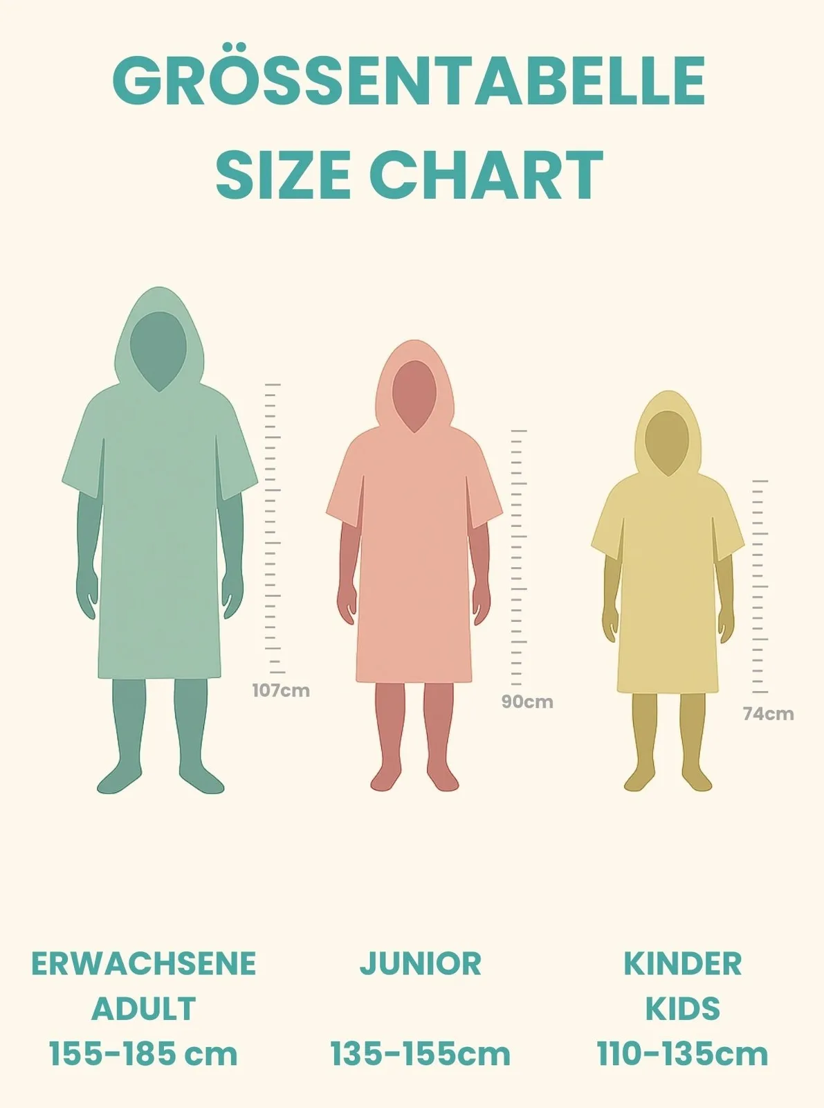 Surfponcho ChessLine Cruiser Unisex aus Bio-Frotte - Limited Edition — Bild 5