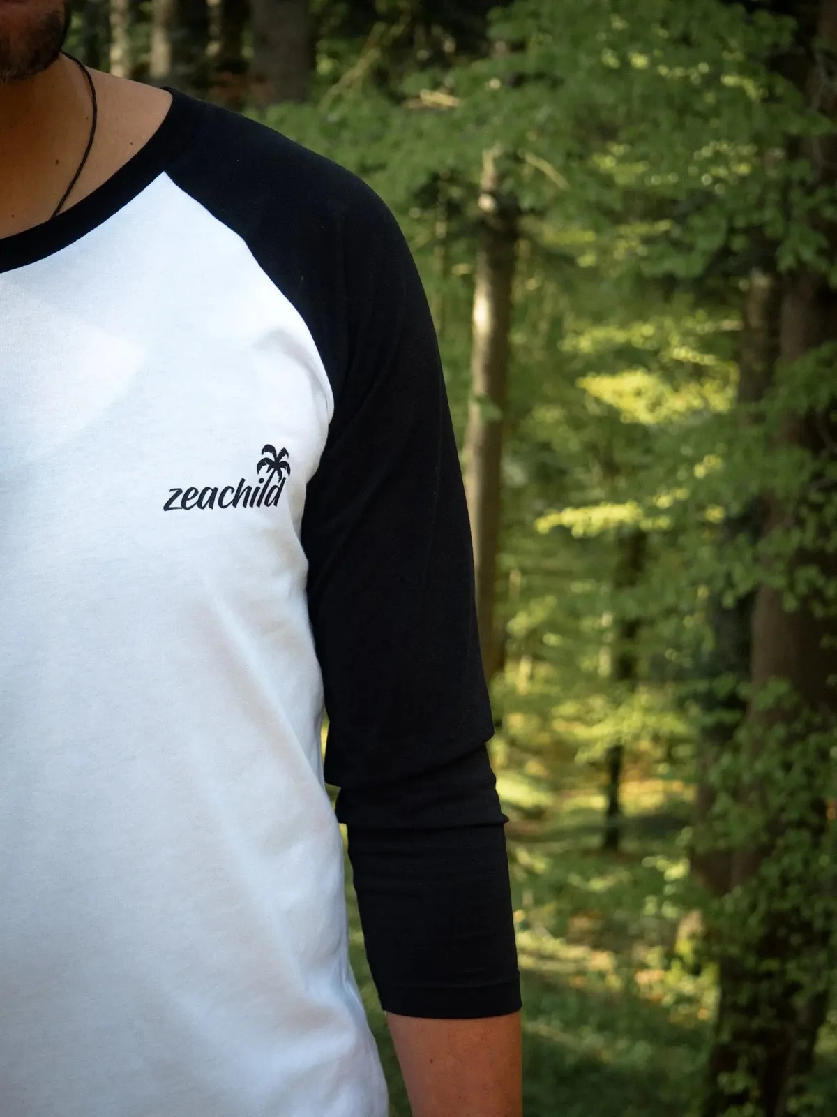 Mandala Island Baseballshirt Unisex, Ansicht 3