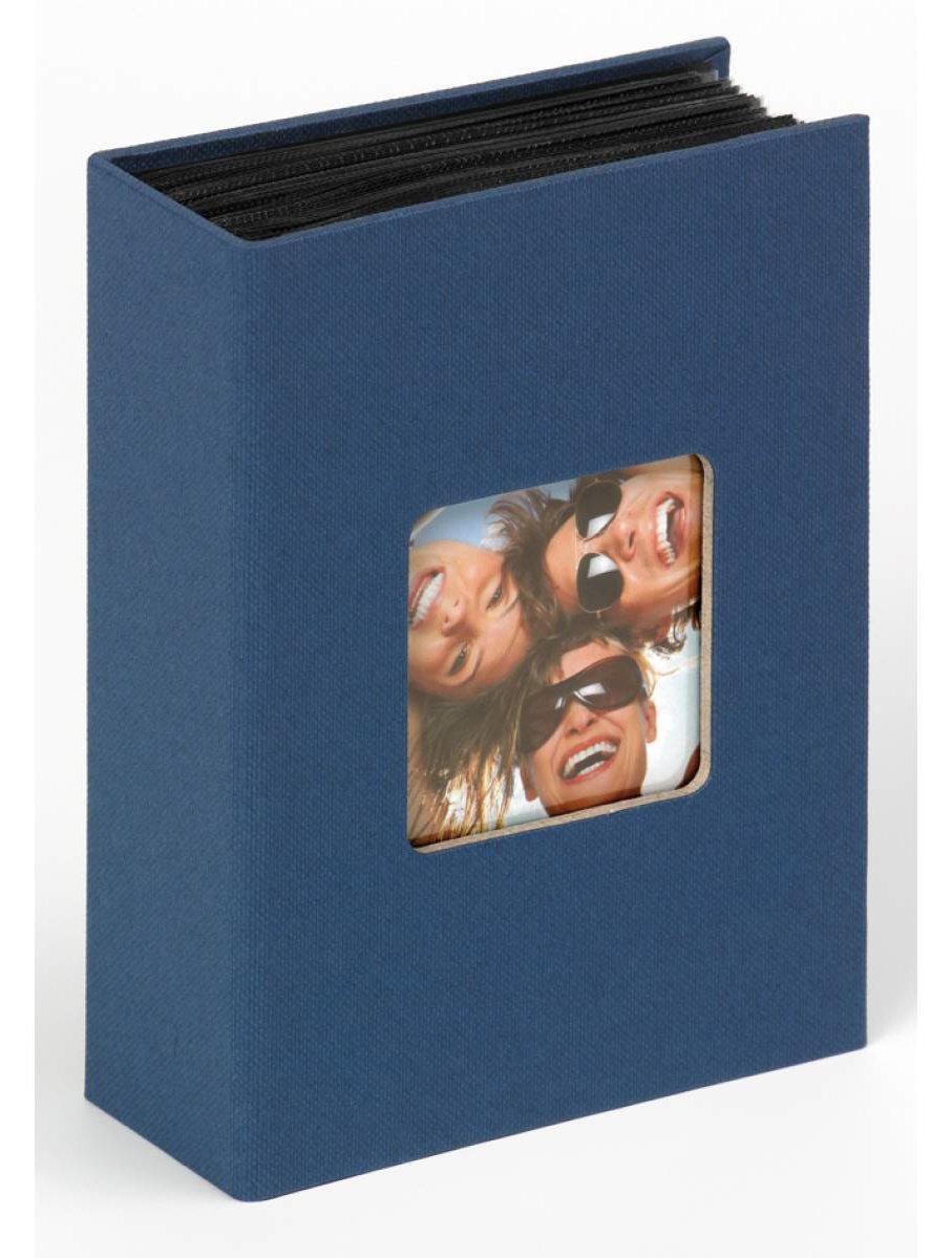 Walther Minimax slip-in Fun - Blau - 100 Blätter - 10 x 15 - Perfekte Verbindung - Papier - Schwarz