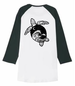 Turtle Baseballshirt Unisex