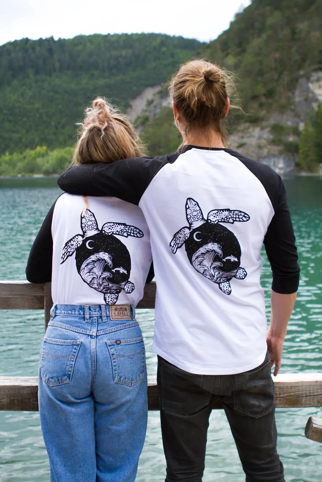 Turtle Baseballshirt Unisex, Ansicht 2