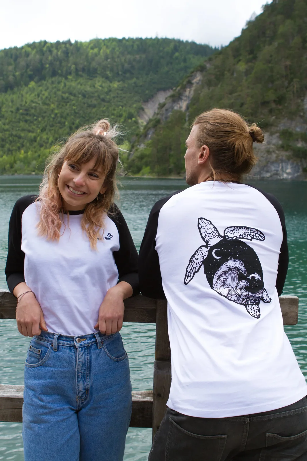 Turtle Baseballshirt Unisex, Ansicht 4