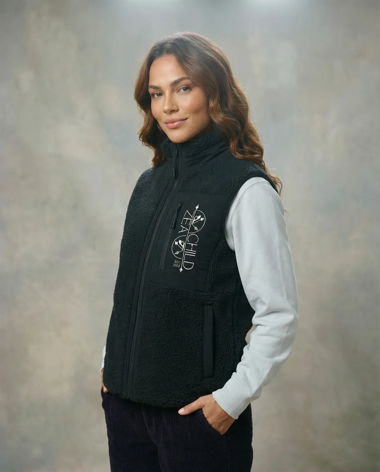 Zeachild Damen EcoSherpa Halfzip — Bild 2