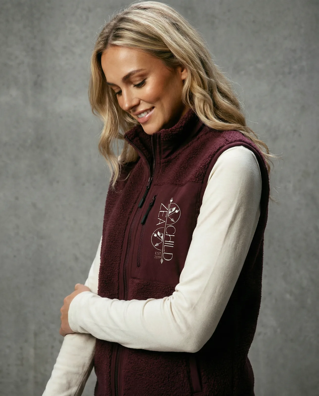 Zeachild Damen EcoSherpa Halfzip — Bild 5