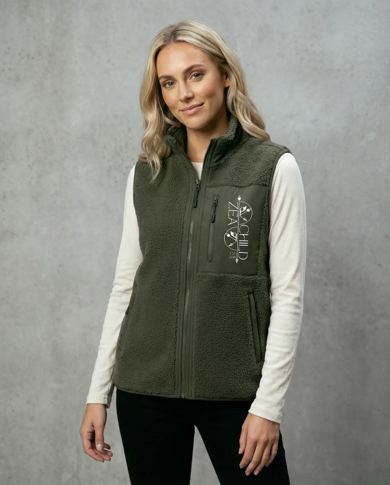 Zeachild Damen EcoSherpa Halfzip — Bild 8