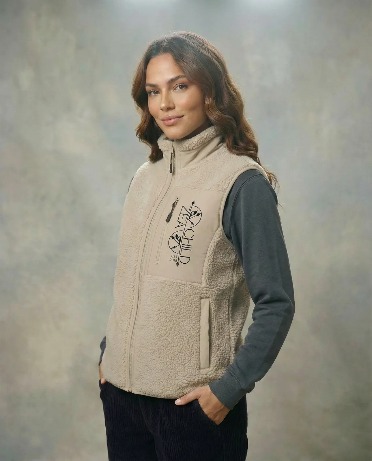 Zeachild Damen EcoSherpa Halfzip — Bild 11