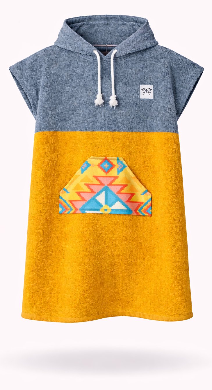 Kinder Poncho Bio-Frotte 4-8 Jahre - Einzelstücke