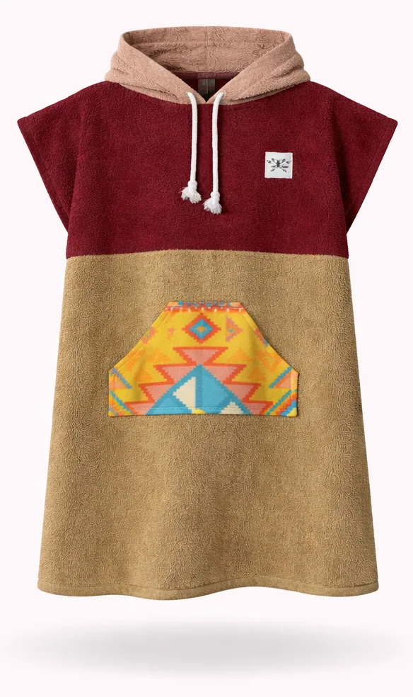 Kinder Poncho Bio-Frotte 4-8 Jahre - Einzelstücke — Bild 3