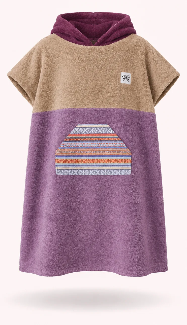 Kinder Poncho Bio-Frotte 4-8 Jahre - Einzelstücke — Bild 6