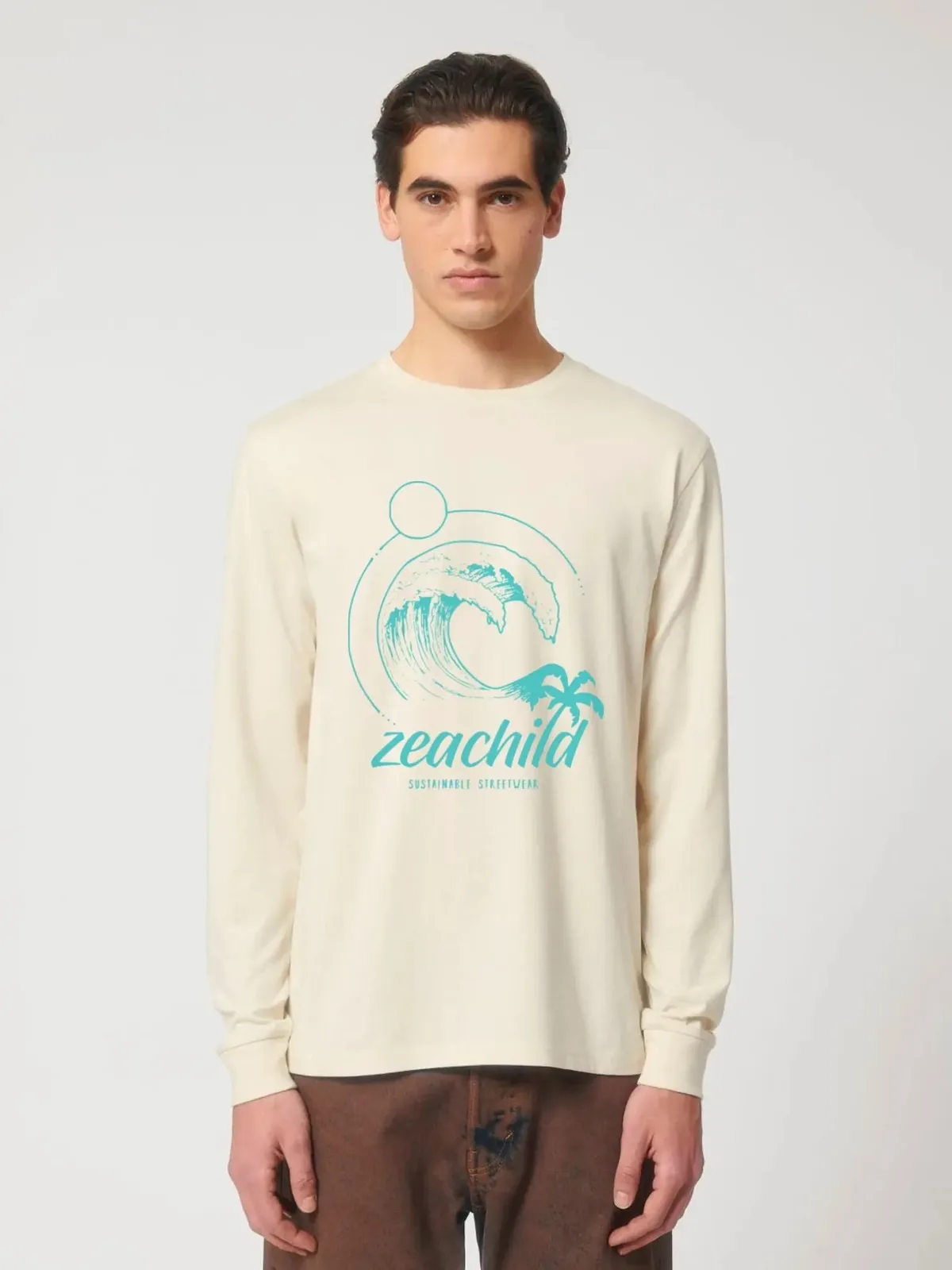 Crew Longsleeve Unisex Biobaumwolle, Ansicht 2