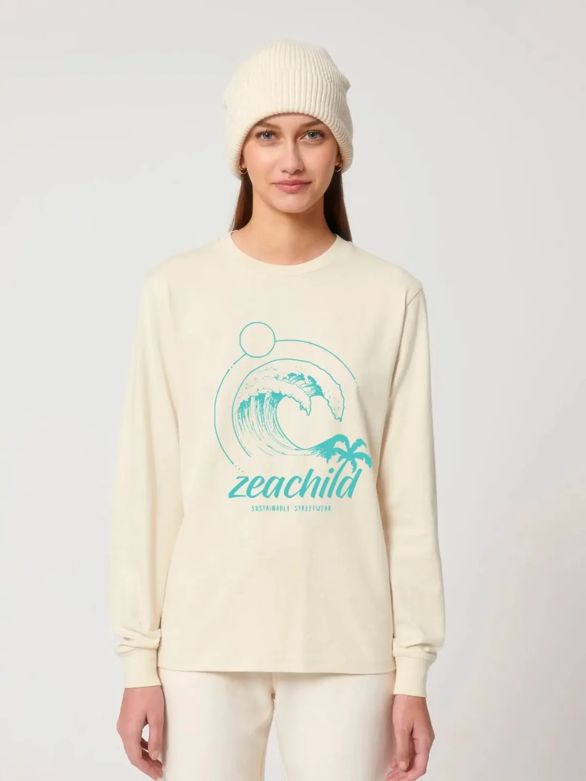 Crew Longsleeve Unisex Biobaumwolle, Ansicht 4