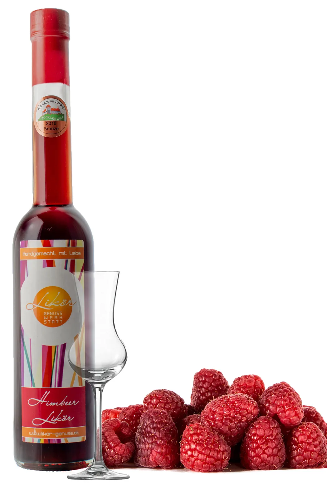 Himbeerlikör – 17,30 % vol. – BRONZE 2018 — Bild 3