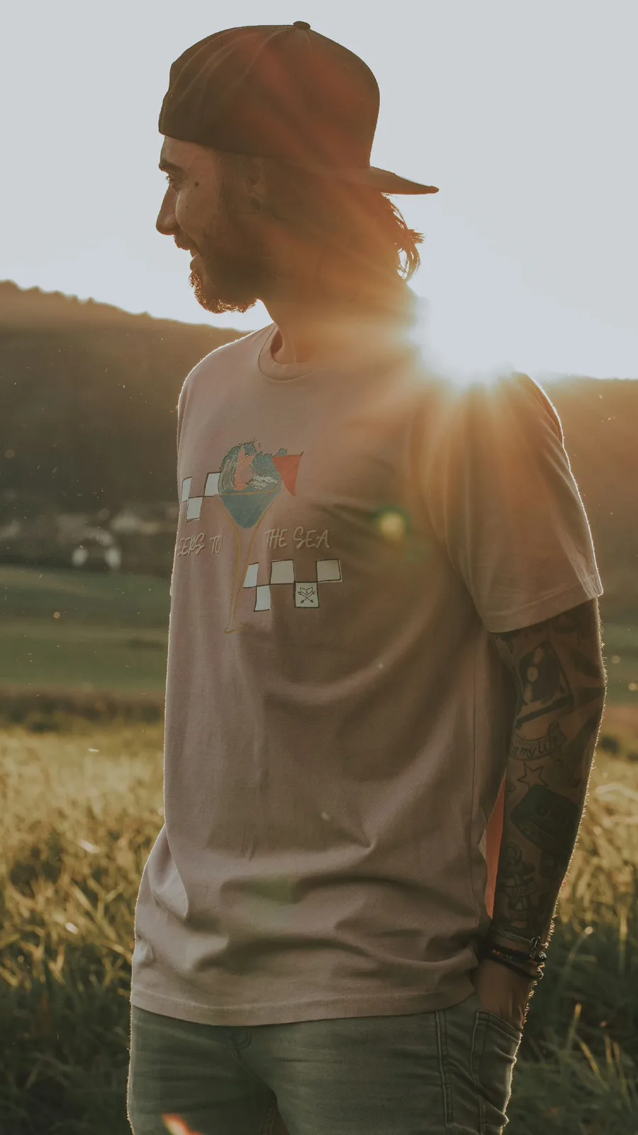 Cheers to the Sea - Shirt aus Bio-Baumwolle, Ansicht 3