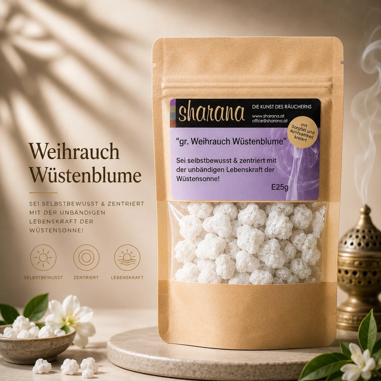 Griechischer Weihrauch Wüstenblume – sinnlich & befreiend (Nachfüllpack)