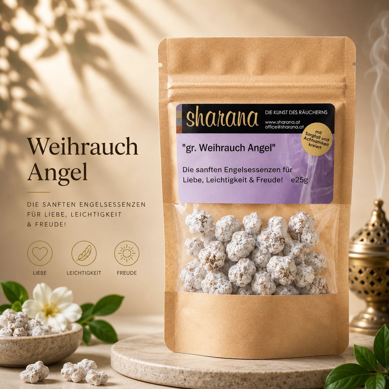 Griechischer Weihrauch Angel – himmlisch, herzöffnend & voller Licht (Nachfüllpack)