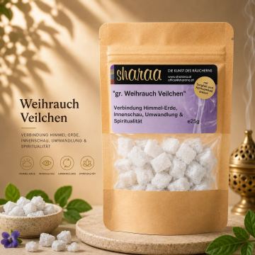 Griechischer Weihrauch Veilchen – zart, transformierend & seelisch öffnend (Nachfüllpack) von ILIOS Grünes Gold
