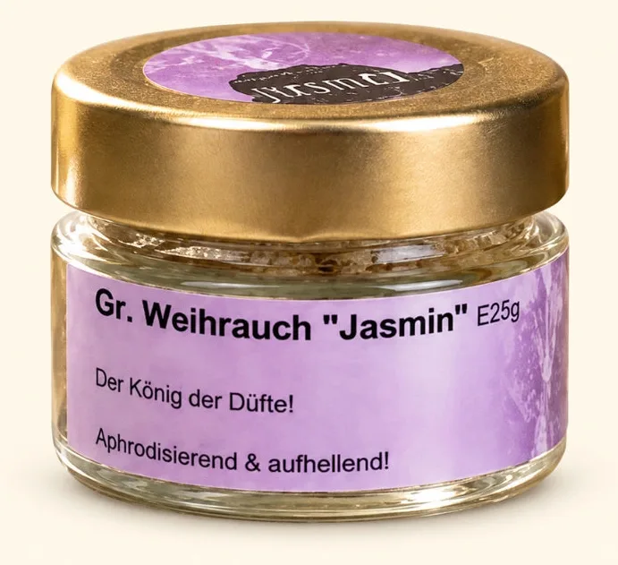 Griechischer Weihrauch Jasmin – lichtvoll, verbindend & spirituell (Glas), Ansicht 5