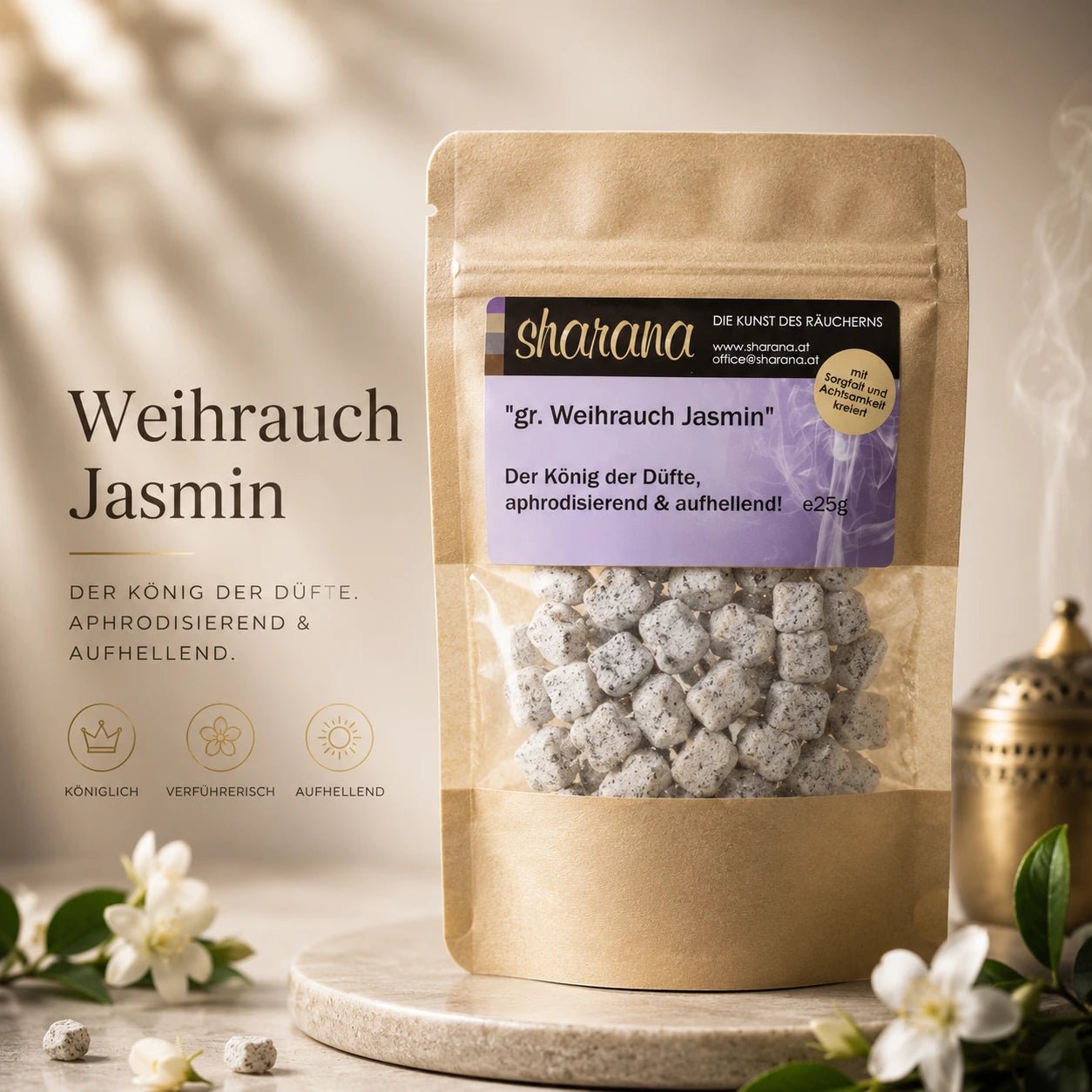 Griechischer Weihrauch Jasmin – lichtvoll, verbindend & spirituell (Nachfüllpack)