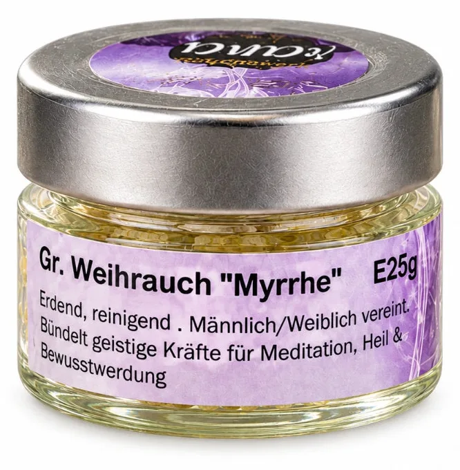 Griechischer Weihrauch Myrrhe – erdend, heilend & spirituell kraftvoll (Glas), Ansicht 5