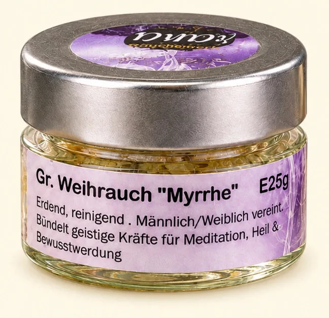 Griechischer Weihrauch Myrrhe – erdend, heilend & spirituell kraftvoll (Glas), Ansicht 6