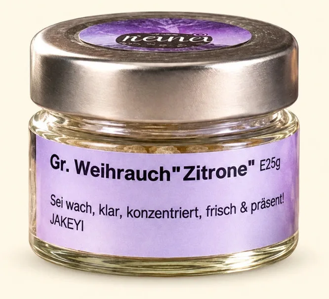 Griechischer Weihrauch Zitrone – frisch, klärend & handgefertigt (Glas), Ansicht 5