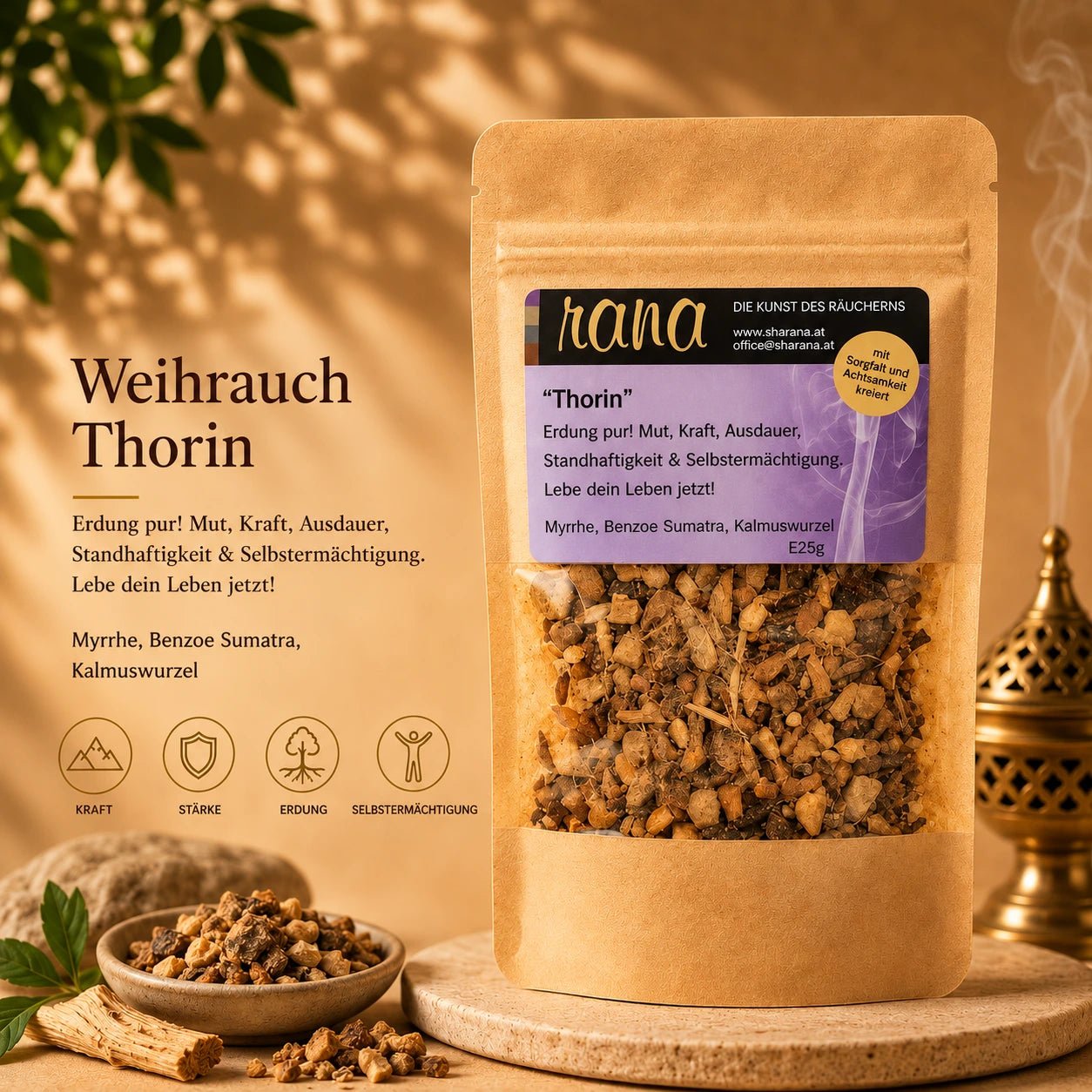 Räuchermischung Thorin – erdend, kraftvoll & selbstermächtigend (Nachfüllpack)