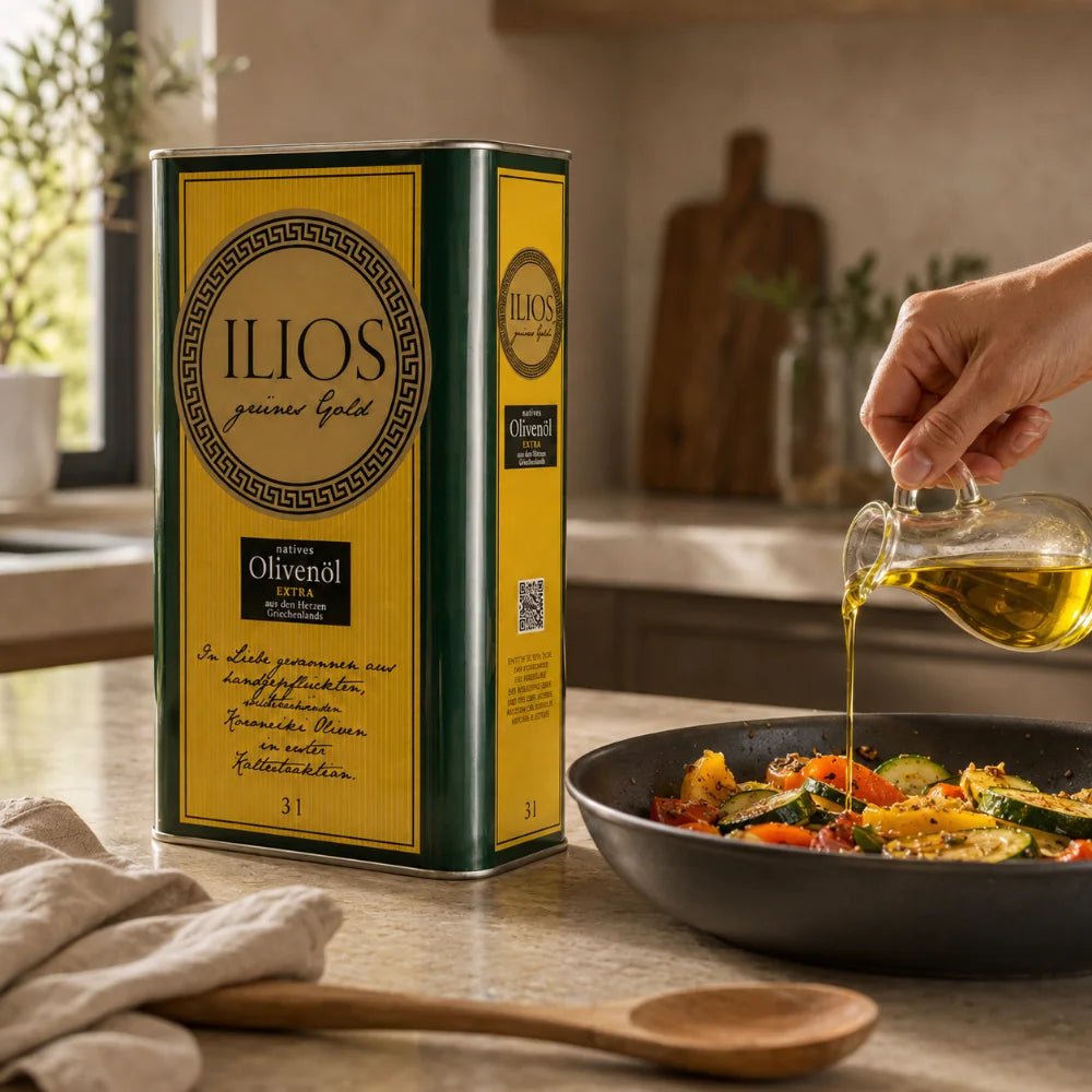 ILIOS Grünes Gold Olivenöl 3 Liter Kanister