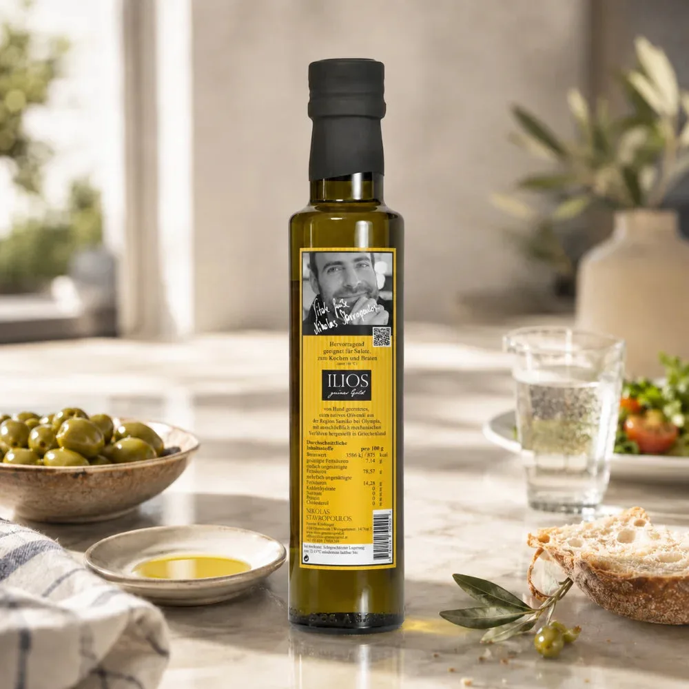 ILIOS Extra natives Olivenöl 250ml Flasche, Ansicht 7