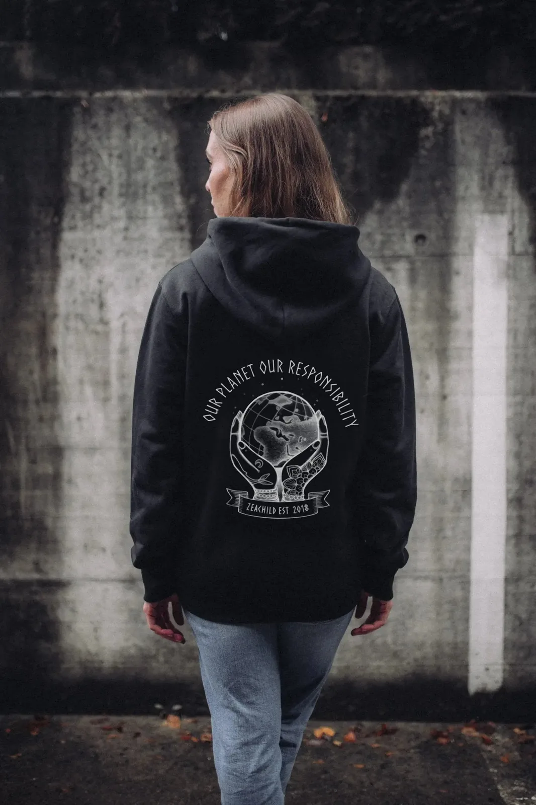 Our Planet ZipHoodie Unisex — Bild 7