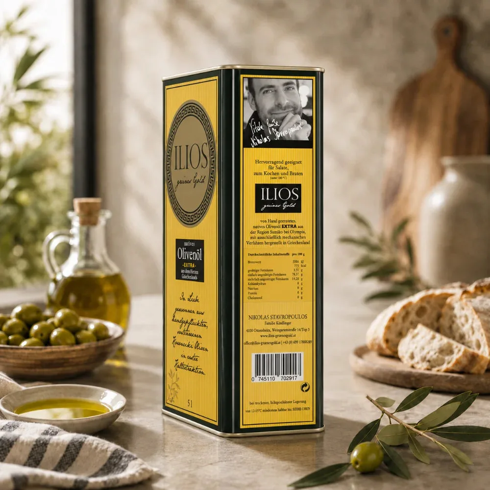 ILIOS Extra natives im Olivenöl 5 Liter Kanister, Ansicht 7